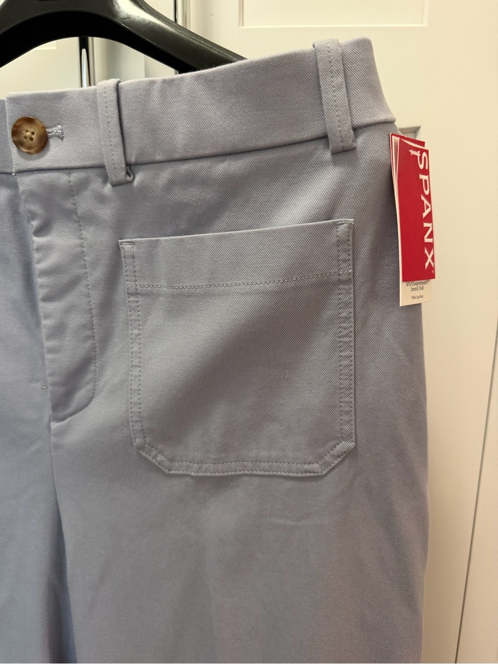 SPANX Super Smooth Women's Wide-Leg Twill Pants XL Himalayan Cloud - Picture 2 of 8